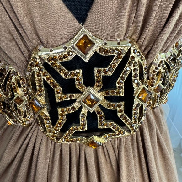 Sky Brand Cognac embellished top size small - Picture 3 of 8